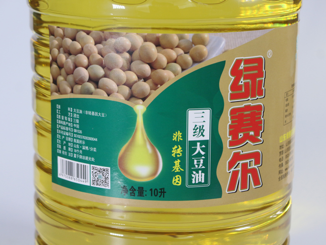 非转基因三级大豆油10L